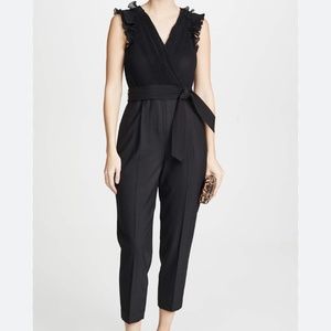 Rebecca Taylor Sleeveless Pleated Jumpsuit